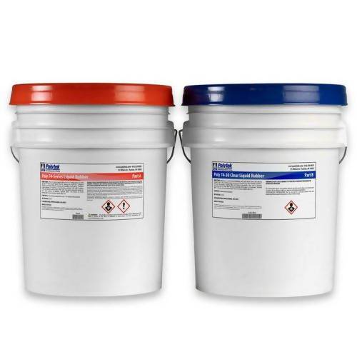 Poly 74-30 Clear Liquid Rubber Polytek Development Corp 80-lb kit 