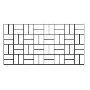 Basket Weave - Concrete Stencil Decorative Concrete Impressions 