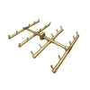 240K BTU 20" x 18" Square Tree-Style Brass Burner for Firepits Warming Trends 