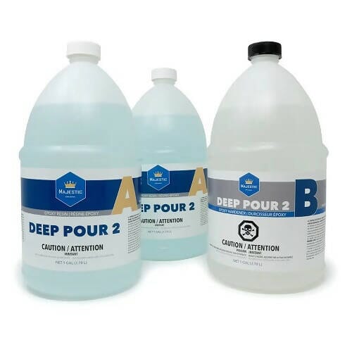 Majestic Deep Pour 2 - Crystal-Clear Casting Epoxy - 3 Gallon Kit BDC Equipment & Rental 