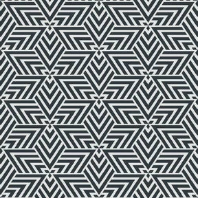 Geometric Interlocking Triangle Pattern - Adhesive-Backed Stencil supplies FloorMaps Inc. Negative 