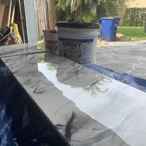 MPC-100 Clear Epoxy Resin Coating for Floors & Counter Tops, 100% Solids, Self Leveling - 3 Gallon Kit Latux Diamond Blade Distributor 