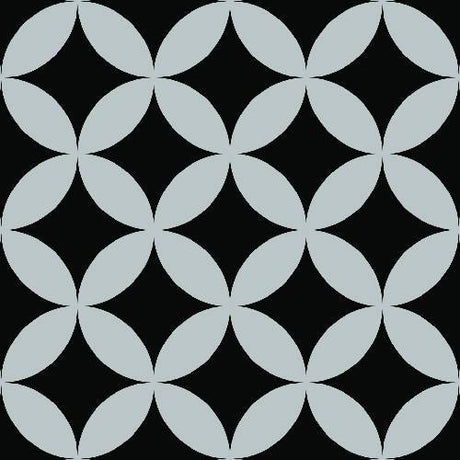 Geometric Diamond Petal Pattern - Adhesive-Backed Stencil supplies FloorMaps Inc. Negative 