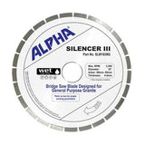 Silencer III Blade for Granite - Premium Bridge Saw Blade Alpha Professional Tools 18" - Granite 