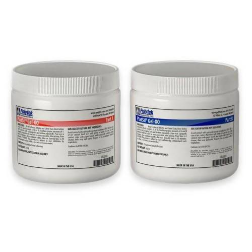 PlatSil Gel-00 Silicone Rubber Polytek Development Corp 2-lb kit 