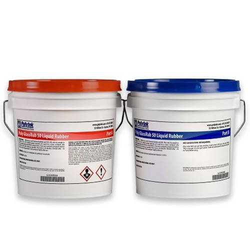 Poly GlassRub 50 Liquid Rubber Polytek Development Corp 16-lb kit 