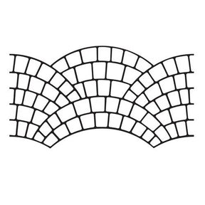 European Fan - Concrete Stencil Roll Decorative Concrete Impressions 