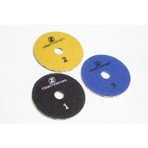 3 Step Dry Polishing Pads Concrete Countertop Solutions 