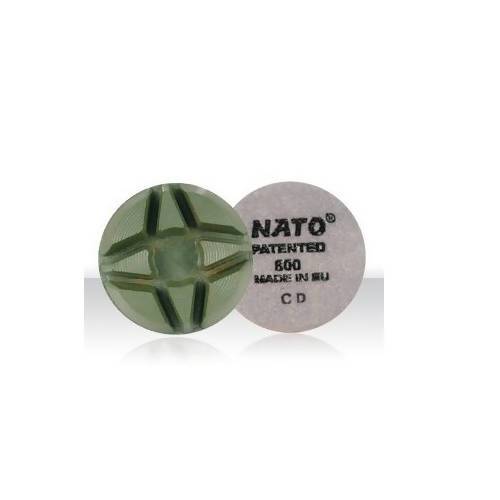 4" Nato Floor Polishing Disc with Velcro for Dry Floors Concrete Polishing HQ 800-grit 