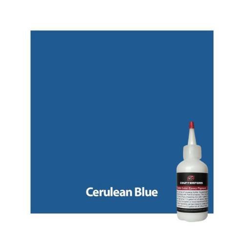 Solid Color Epoxy Pigment Concrete Countertop Solutions Cerulean Blue 