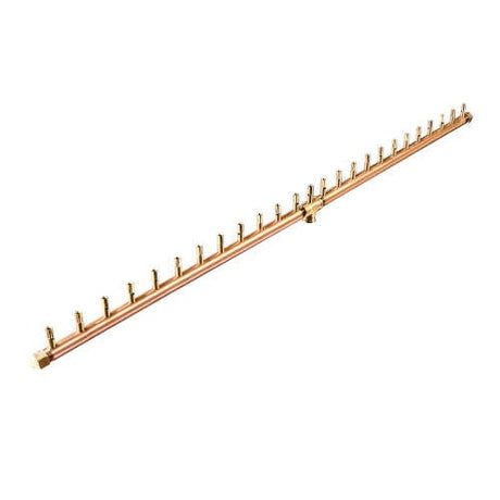 250K BTU 50" Linear Brass Burner for Firepits Warming Trends 