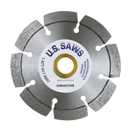 Premium Concrete Cutting Blade U.S. Saws 4.5" x .375" x 7/8" 