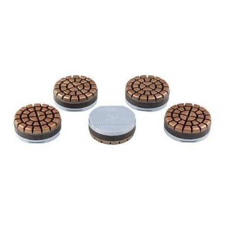 3" Quick-Change Heavy Duty Copper Discs with Foam Concrete Polishing HQ 