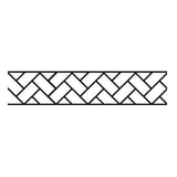 Herringbone Header - Concrete Stencil Decorative Concrete Impressions 