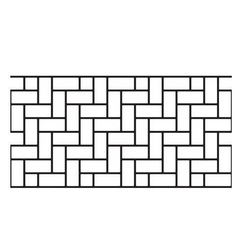 Original Herringbone - Concrete Stencil Roll Decorative Concrete Impressions 