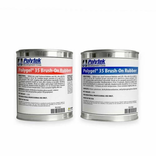 Polygel® Brush-On 35 Rubber Polytek Development Corp 4-lb kit 