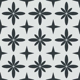 Floral Star Tile Pattern - Adhesive-Backed Stencil supplies FloorMaps Inc. Positive 