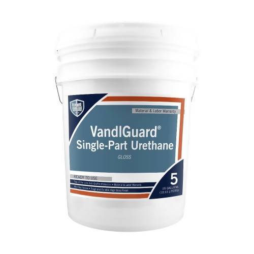 VandlGuard Single-Part Urethane Anti-Graffiti Coating with UV Protection Rainguard Pro 5 Gallons Clear Gloss 