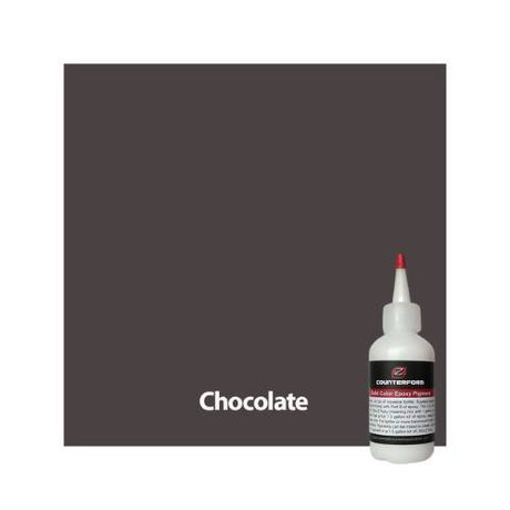 Solid Color Epoxy Pigment Concrete Countertop Solutions Chocolate 