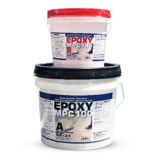 MPC-100 Clear Epoxy Resin Coating for Floors & Counter Tops, 100% Solids, Self Leveling - 3 Gallon Kit Latux Diamond Blade Distributor 