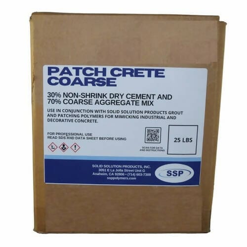 Patch Crete Coarse Solid Solution Products 