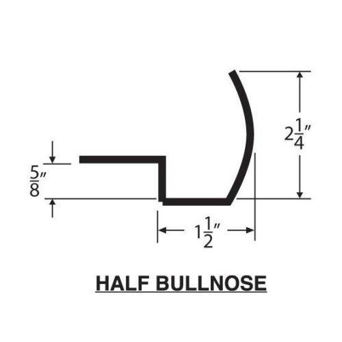 Half Bullnose - Countertop Edge Form Concrete Countertop Solutions 