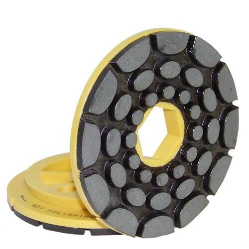 Twincur GEM - Polishing Wheel for Straight and Beveled Edge of All Stones Alpha Professional Tools 5" 100-Grit 