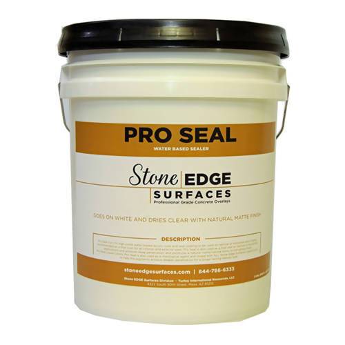 Pro Seal Water-based Sealer for Concrete - 5 Gallon Stone Edge Surfaces 