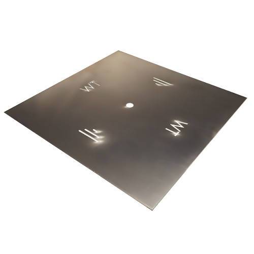 Square Aluminum Plate for Fire Pit Burners Warming Trends 