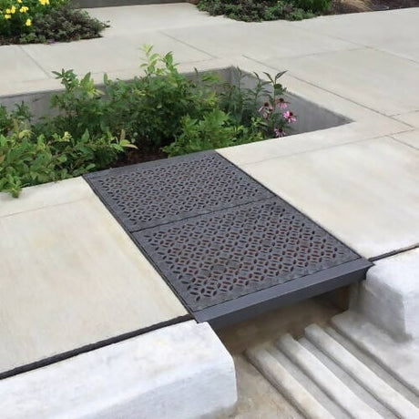 18 x 24" Interlaken Trench Grate Iron Age Designs 