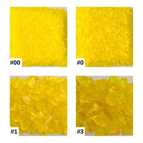 Chunky Yellow Terrazzo Glass American Specialty Glass 