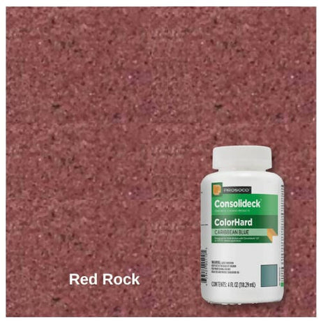 ColorHard - One-Step Color & Hardener for Concrete Floors - 4 oz Prosoco Red Rock 