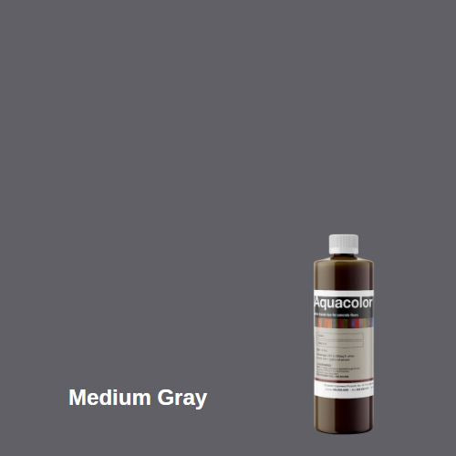 Aquacolor - Water-based Stain for Concrete (Concentrate) Duraamen Engineered Products Inc Medium Gray 
