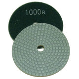 Ceramica Dry Polishing Pads - For Dry Polishing for Natural Stones - 4" Alpha Professional Tools 1000-Grit 