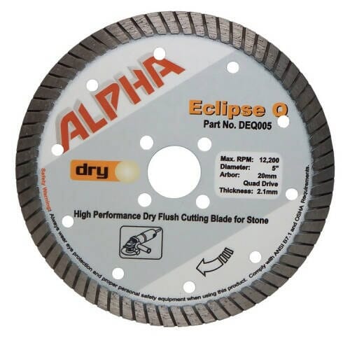 Alpha Eclipse Q Diamond Blades Alpha Professional Tools 5" (20mm arbor) 