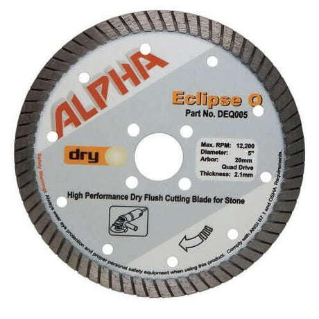 Alpha Eclipse Q Diamond Blades Alpha Professional Tools 5" (20mm arbor) 