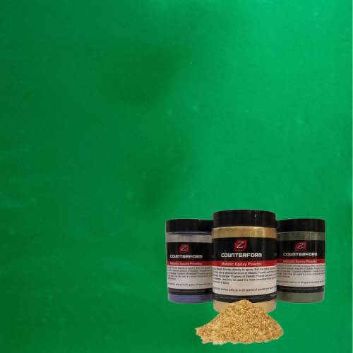 Z Counterform Metallic Epoxy Powder Concrete Countertop Solutions Green 