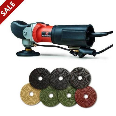 Wet Polisher + Diamond Polishing Pad Kit Concrete Countertop Solutions 