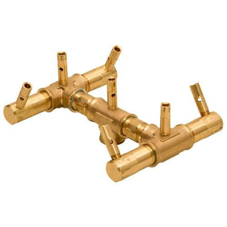 84K BTU 7.5" x 7.5" Original Brass Burner for Firepits Warming Trends 