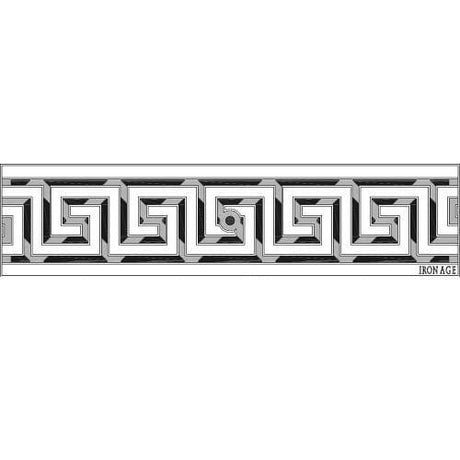 5" x 20" Greek Key Trench Grate Iron Age Designs 