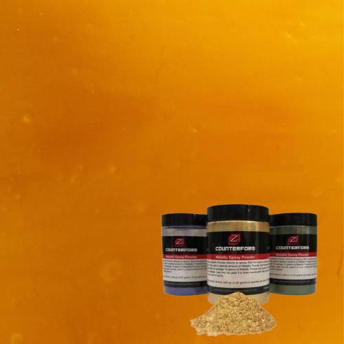 Z Counterform Metallic Epoxy Powder Concrete Countertop Solutions Olympic Gold 