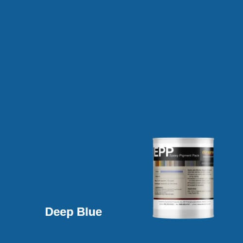 Perdure Self-leveling Epoxy Floor Coating Kit - 500 Square Feet Duraamen Engineered Products Inc Perdure U45 - Polyurethane Matte Deep Blue 