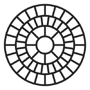 Small Brick Rosette - Concrete Stencil Decorative Concrete Impressions 