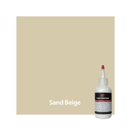 Solid Color Epoxy Pigment Concrete Countertop Solutions Sand Beige 