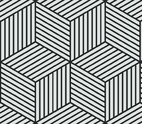 Cube Line Pattern - Adhesive-Backed Stencil – Concrete Decor Store