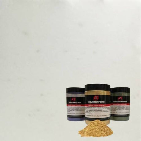 Z Counterform Metallic Epoxy Powder Concrete Countertop Solutions Flash Silver 