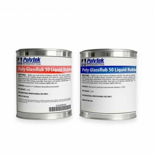 Poly GlassRub 50 Liquid Rubber Polytek Development Corp 4-lb kit 