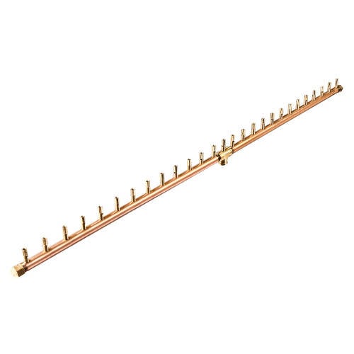 270K BTU 54" Linear Brass Burner for Firepits Warming Trends 