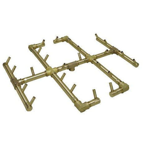 290K BTU 21.5" x 21.5" Original Brass Burner for Firepits Warming Trends 