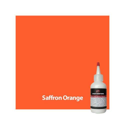Solid Color Epoxy Pigment Concrete Countertop Solutions Saffron Orange 